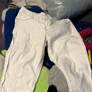 white jeans